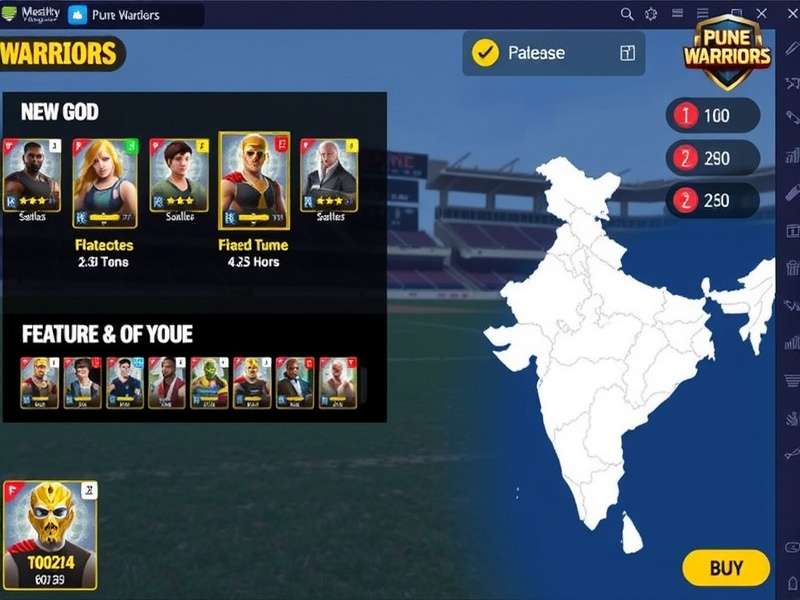Pune Warriors feature showcase with multiple game modes